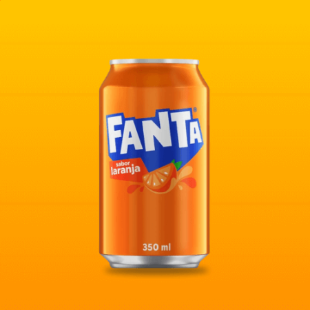 Fanta Laranja Lata 350ML