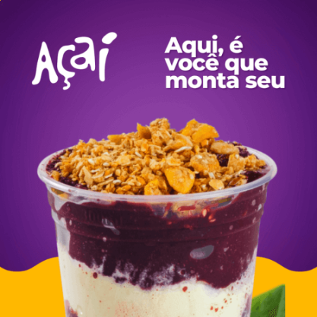 Açaí de Leite Ninho, Leite Condensado e Granola Tradicional 300ml